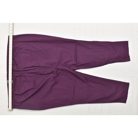 NEW Torrid 4TIE Poplin Pant Plus Size 5X Purple Pull On Drawstring NEW NWT - Picture 3 of 8